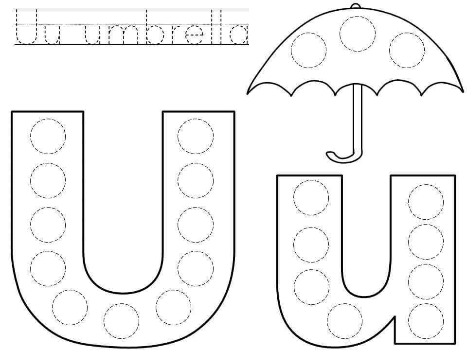 letter u craft template