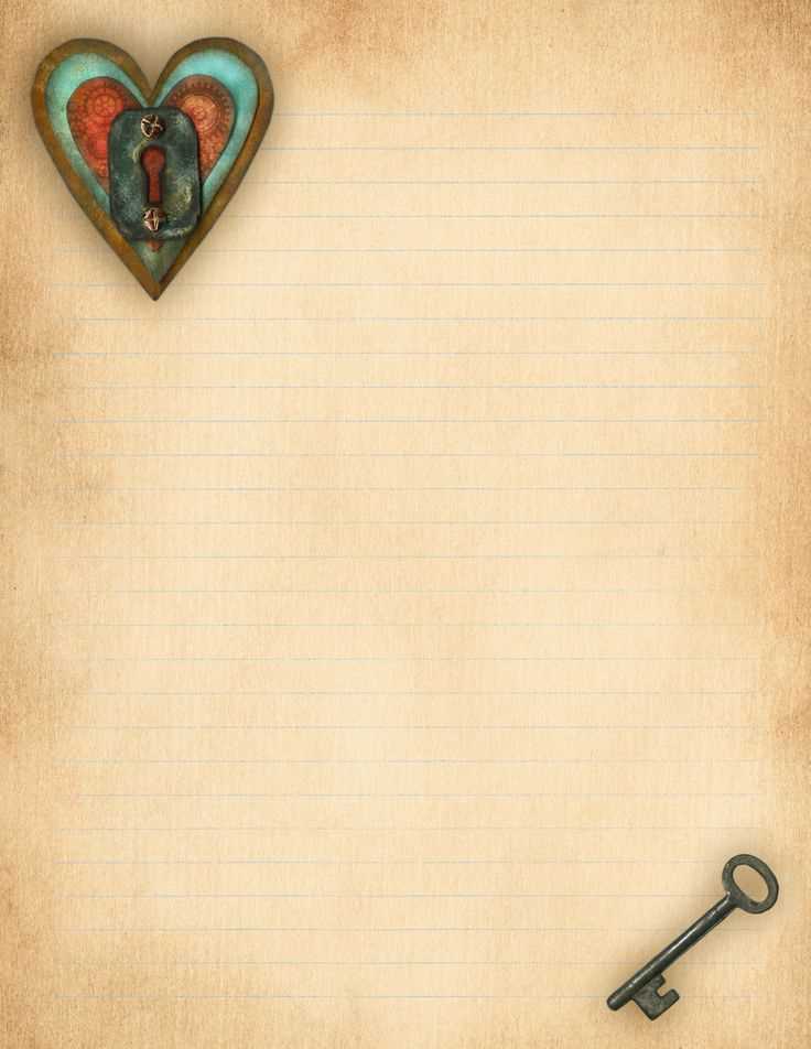 template design for love letter