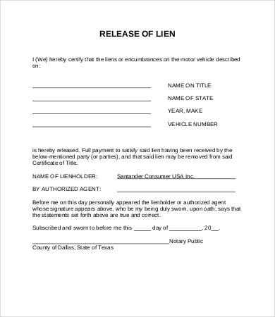 lien release letter template