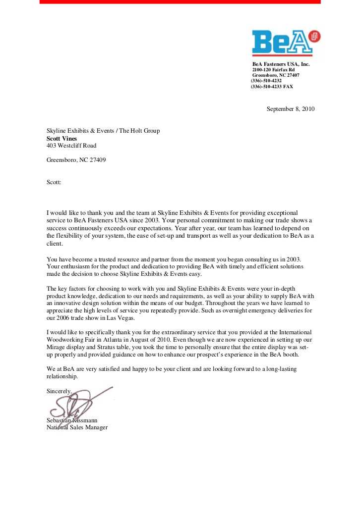 client recommendation letter template