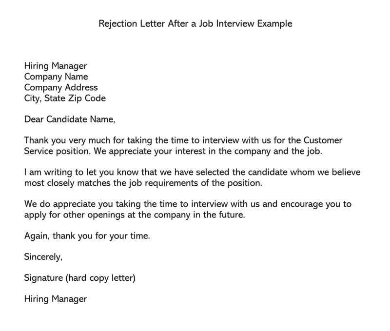 interview letter template