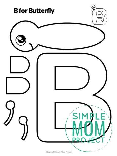 letter b template free printable