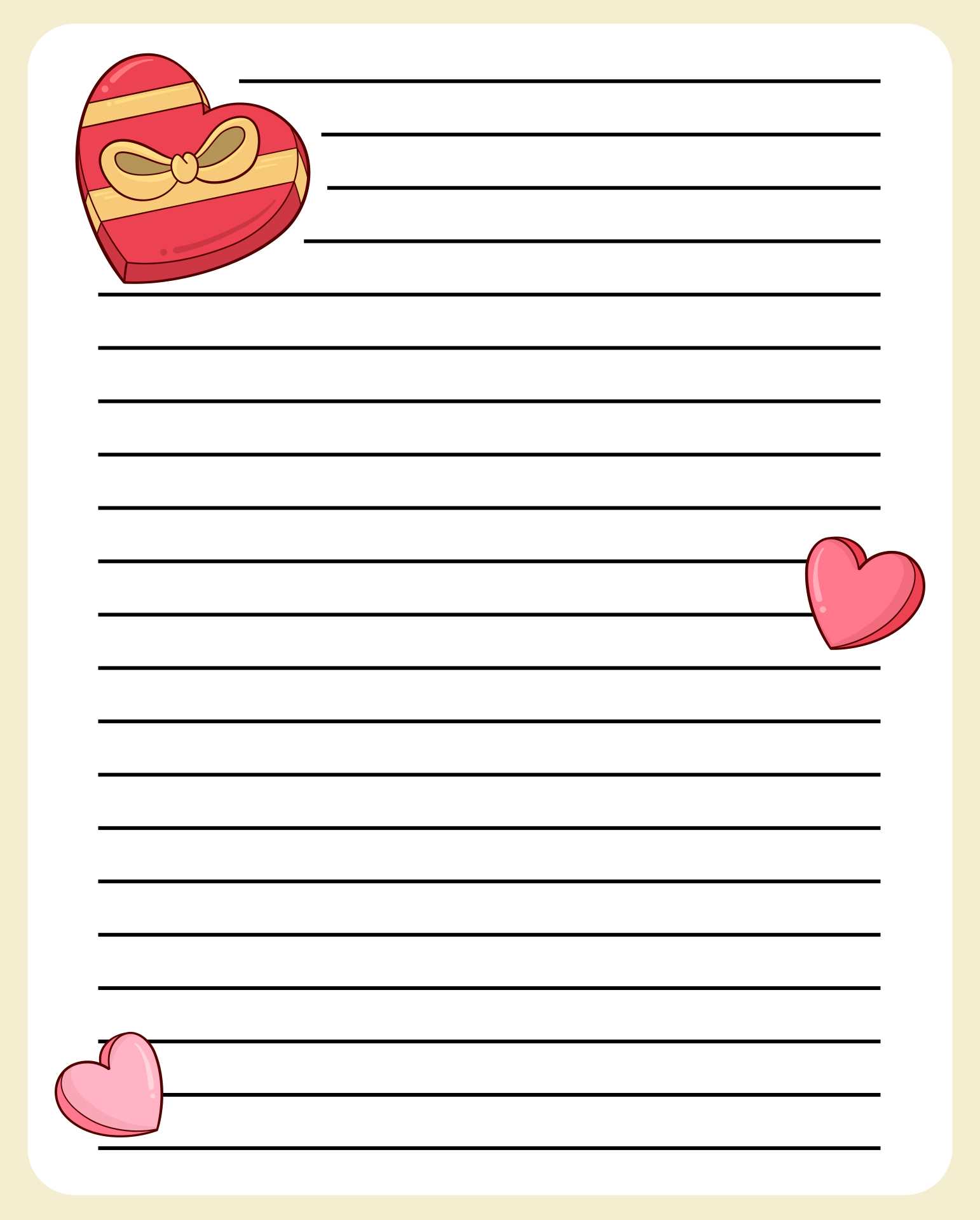 online love letter template