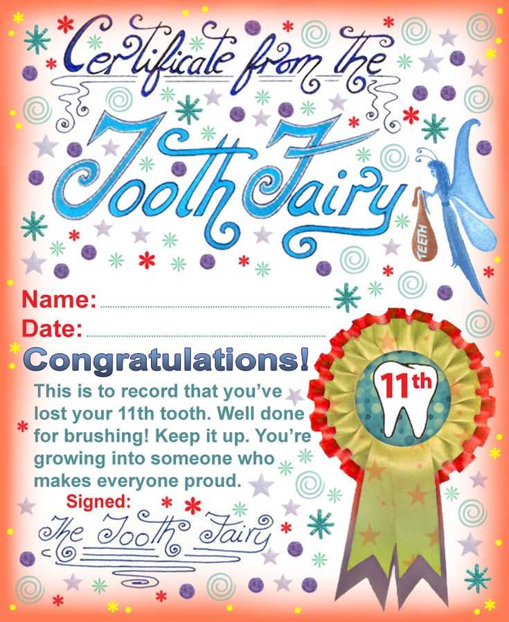 blank tooth fairy letter template