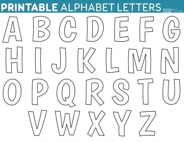 letter cutout templates