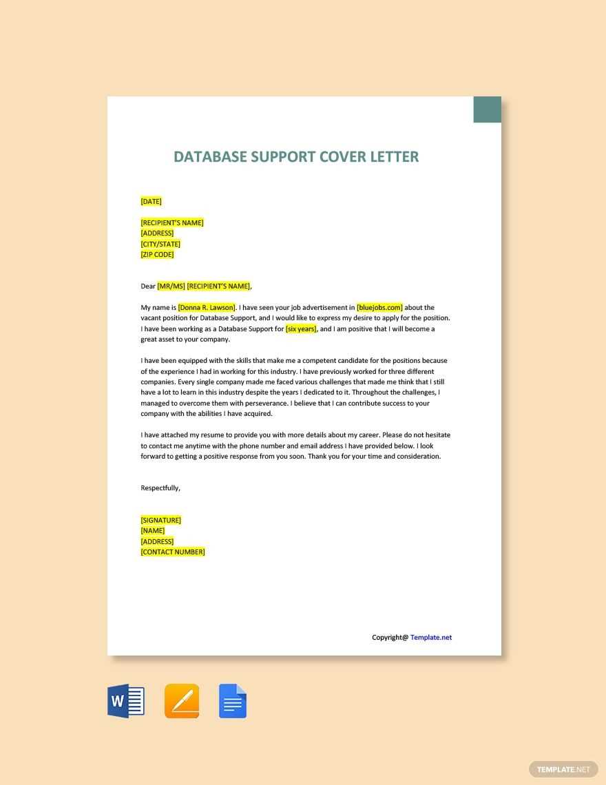 cover letter template pages mac