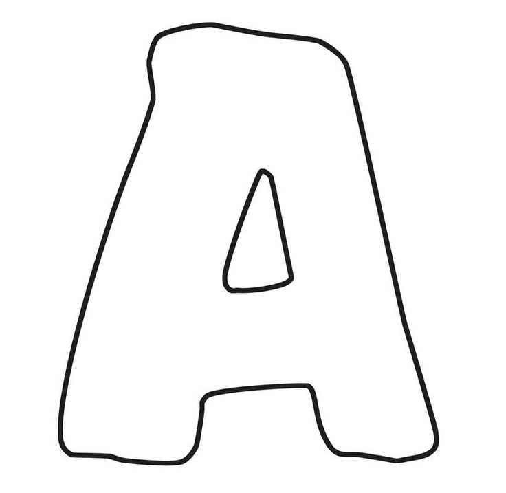 letter a template printable