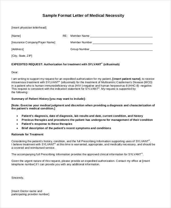 letter of medical necessity for physical therapy template