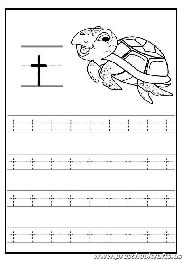 letter t template preschool