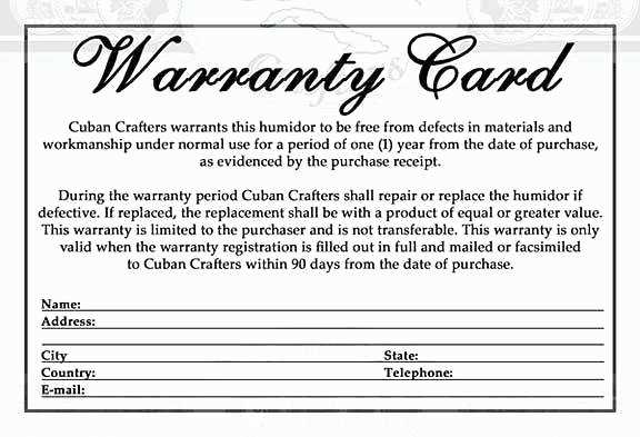 workmanship warranty letter template