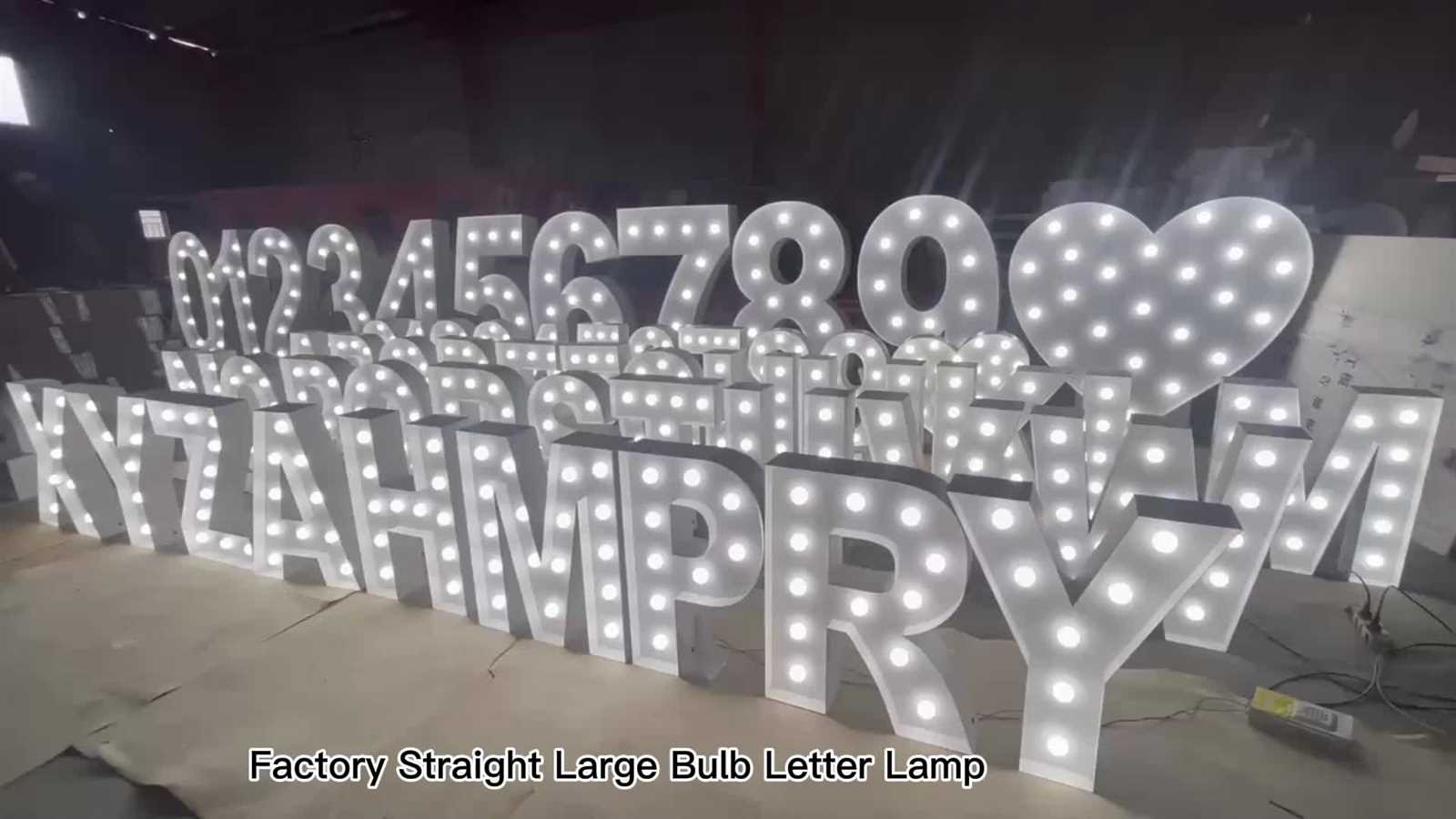 4ft marquee letter template