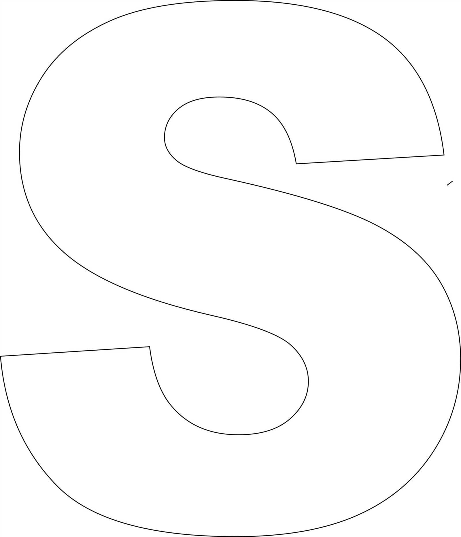 large letter stencil template