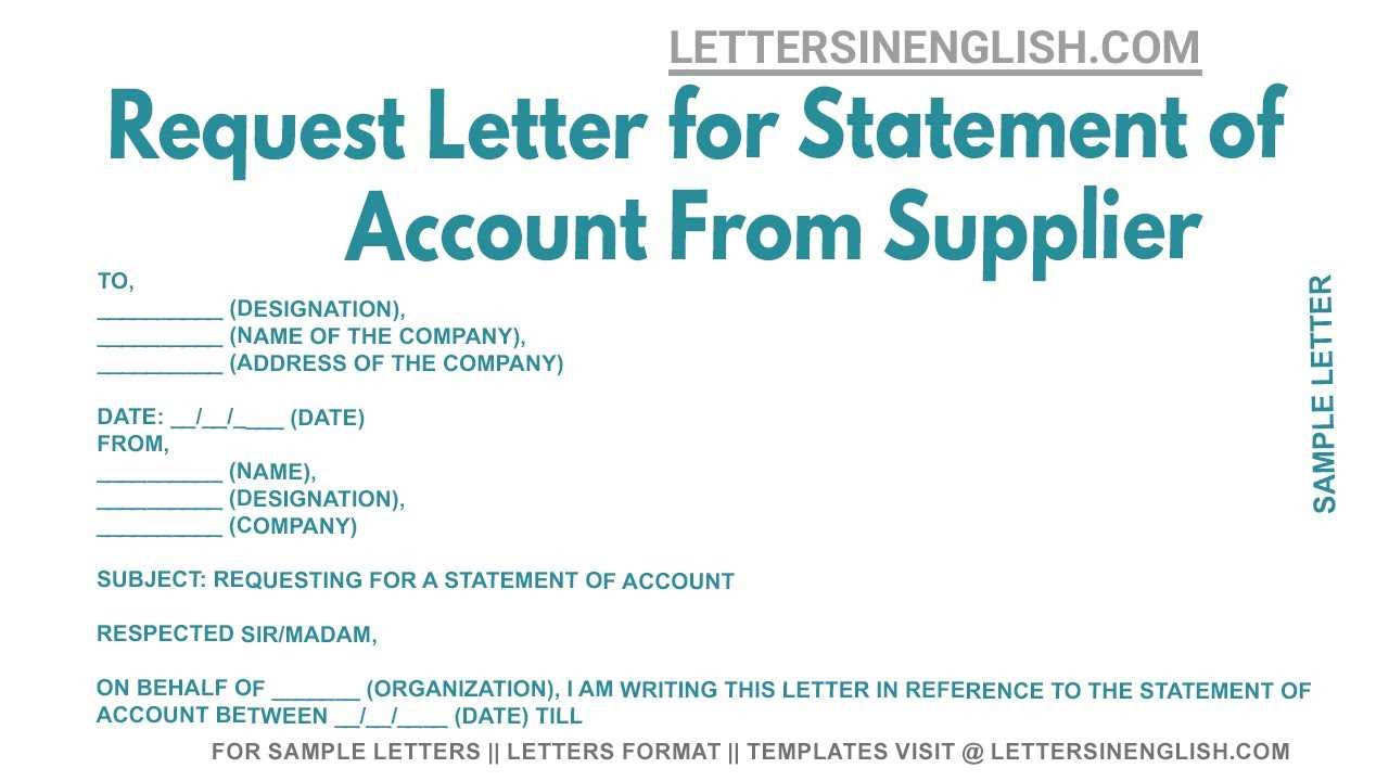 financial statement request letter template