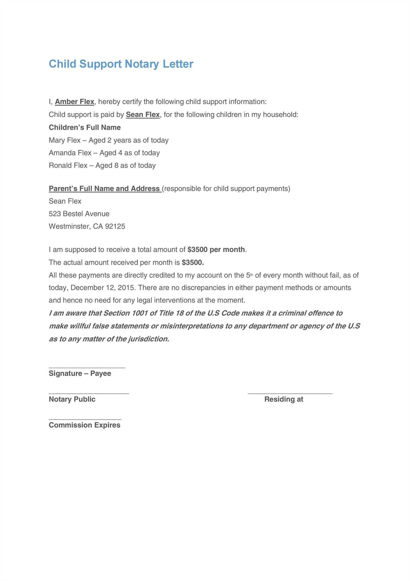 notary letter template