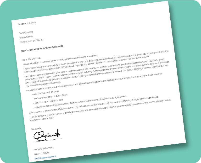 rental assistance letter template