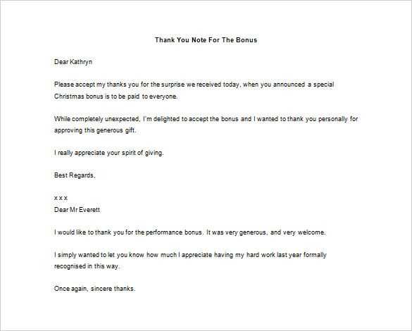 free thank you letter template