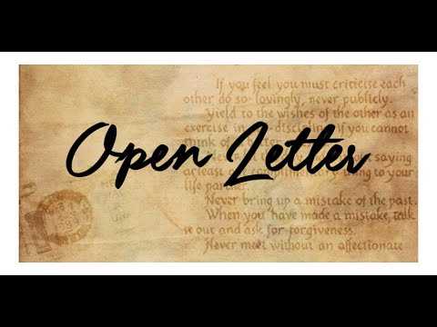 open letter template