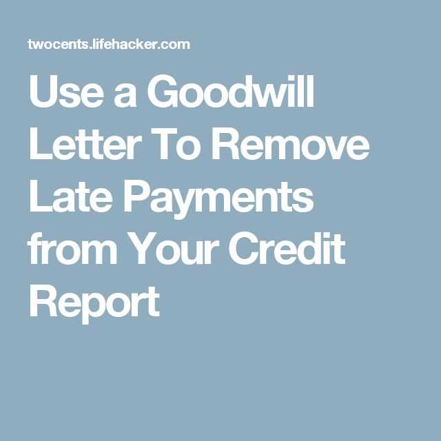 goodwill letter template for late payment