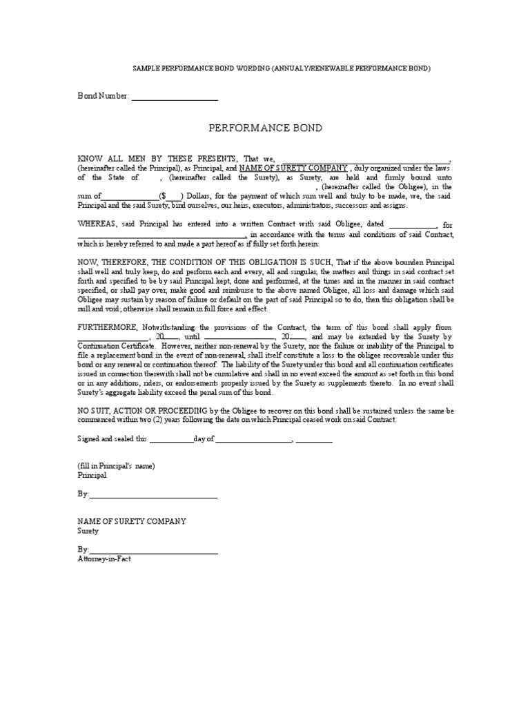 surety letter template