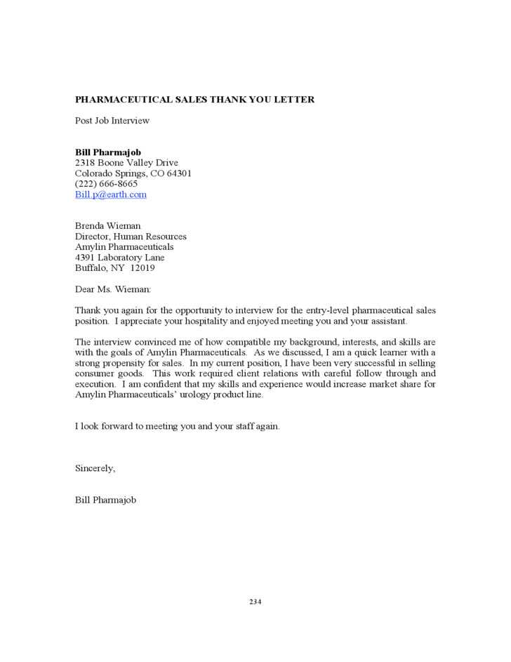 cover letter template pharmaceutical sales