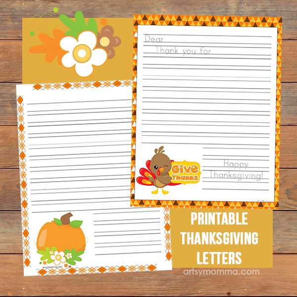 thanksgiving letter template pdf