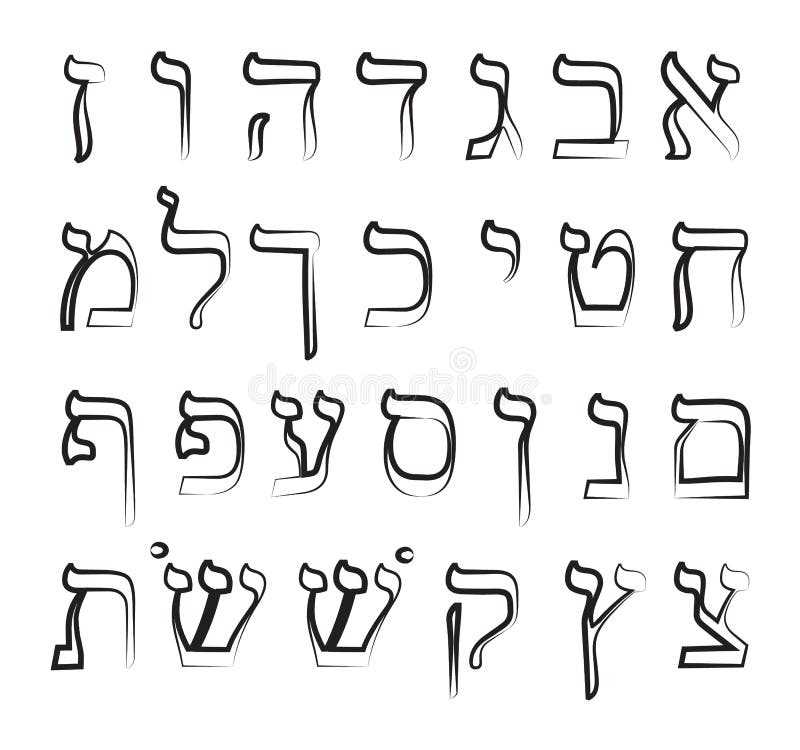 hebrew letter templates