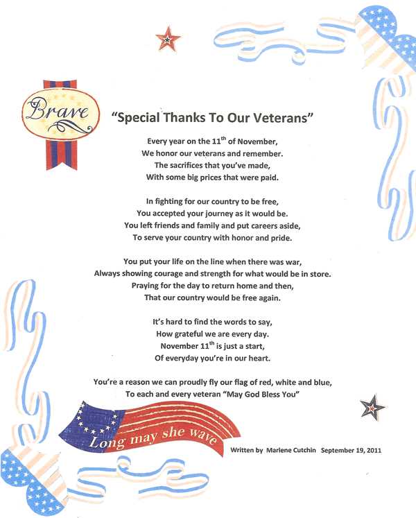 veterans day letter template pdf