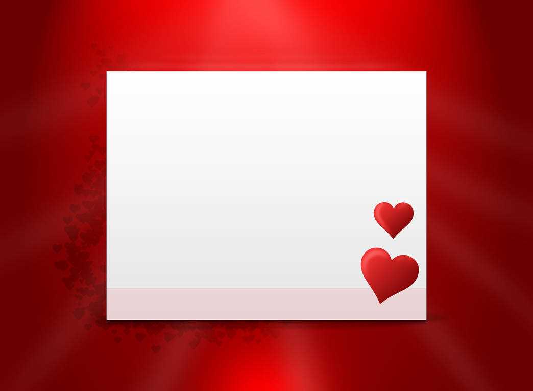 template design for love letter