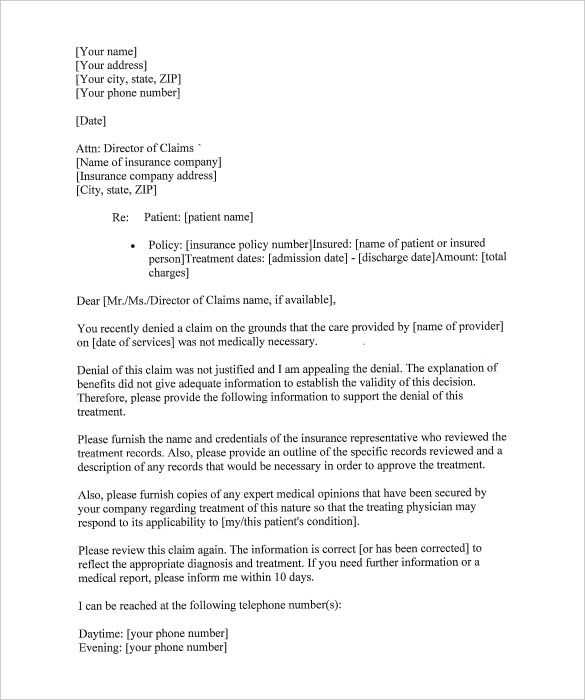tax appeal letter template