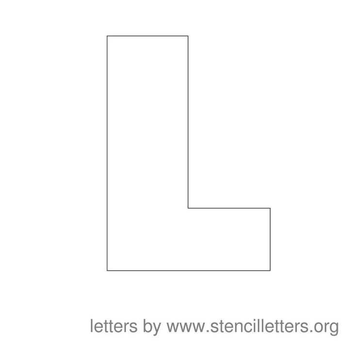 large letter templates printable