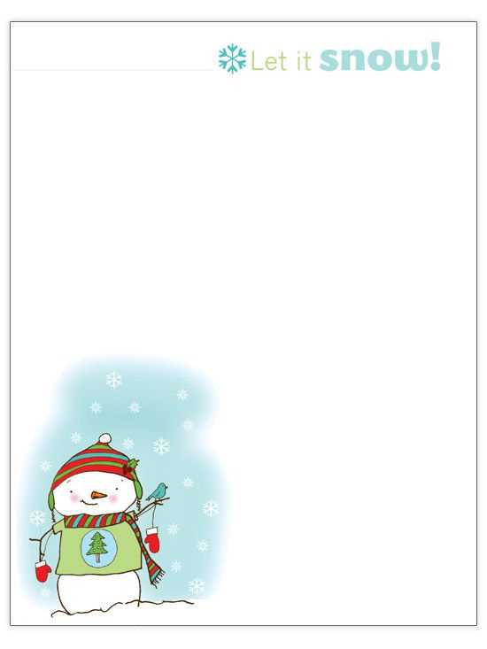 christmas letter design template