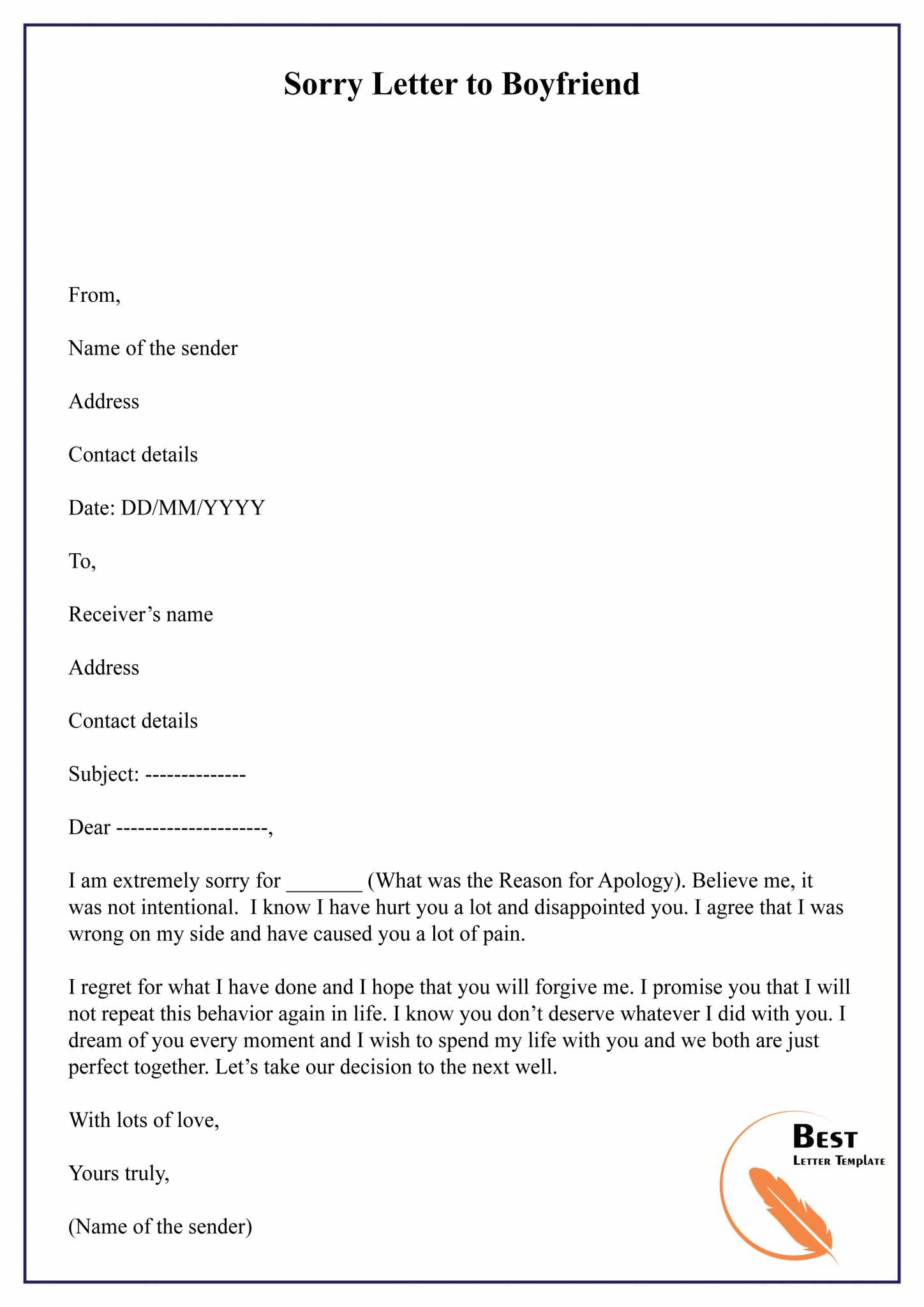 parole sample pardon letter template