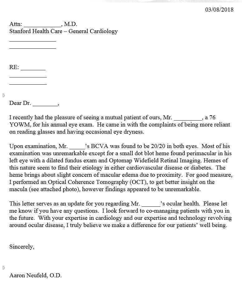 patient referral letter template