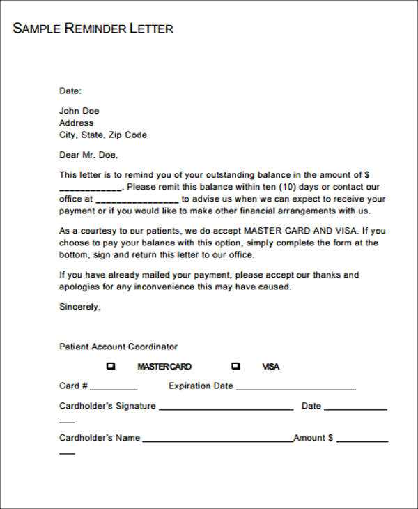 payoff request letter template