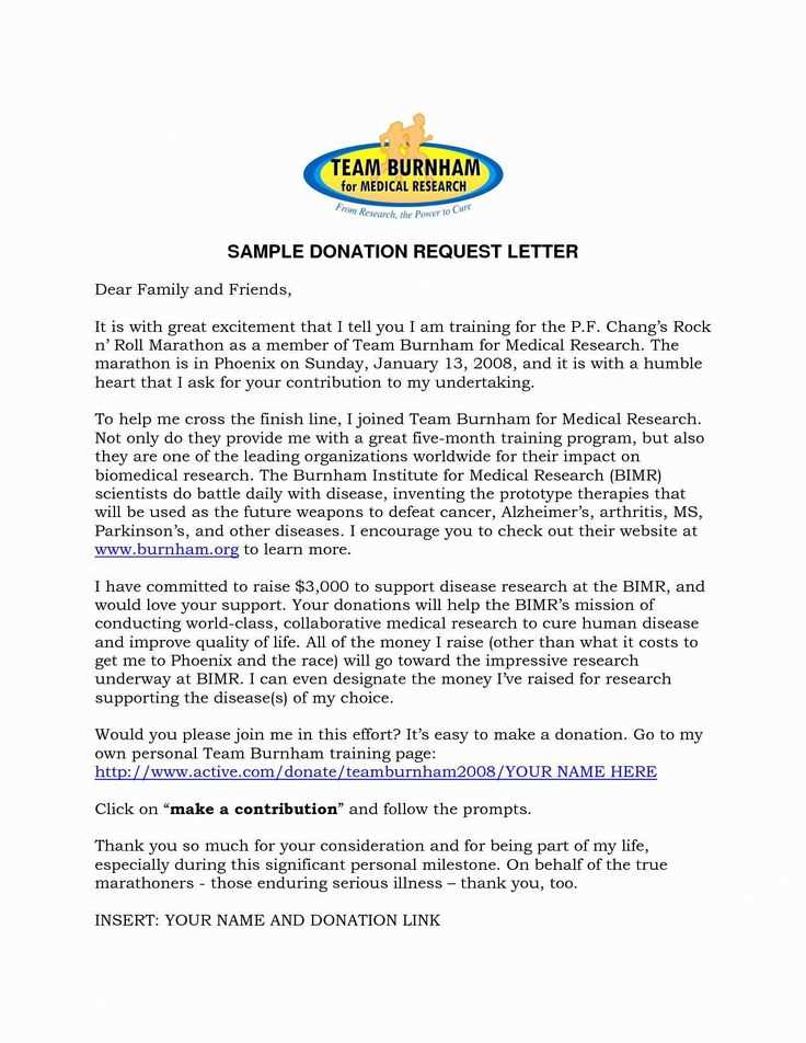 personal fundraising letter template