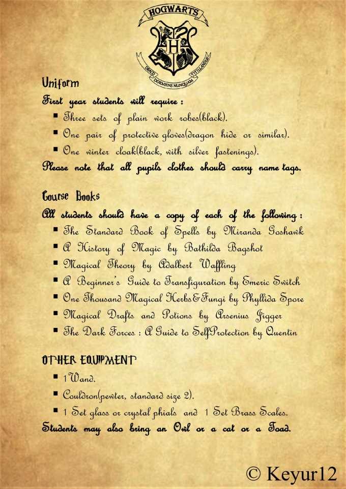 personalized hogwarts acceptance letter template