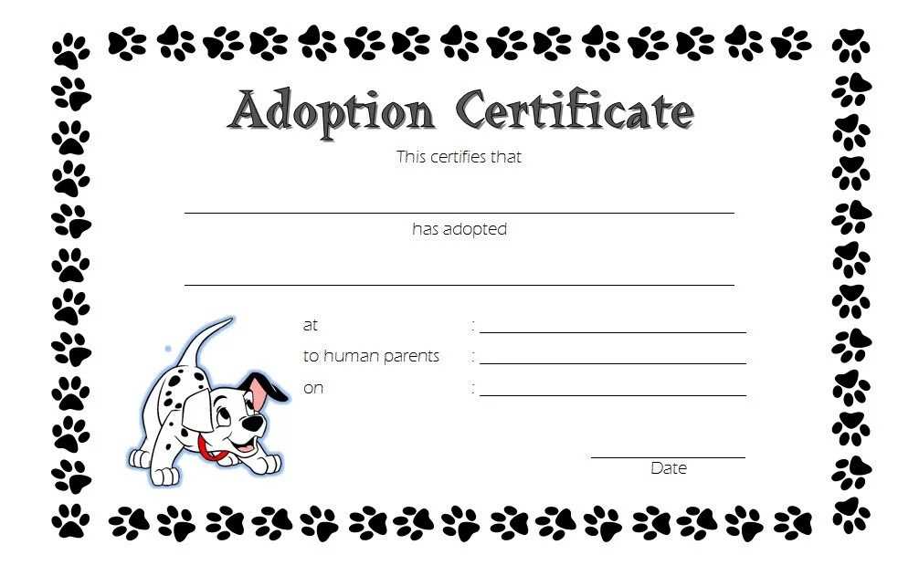 pet adoption letter template