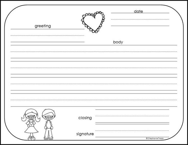 letter template kids