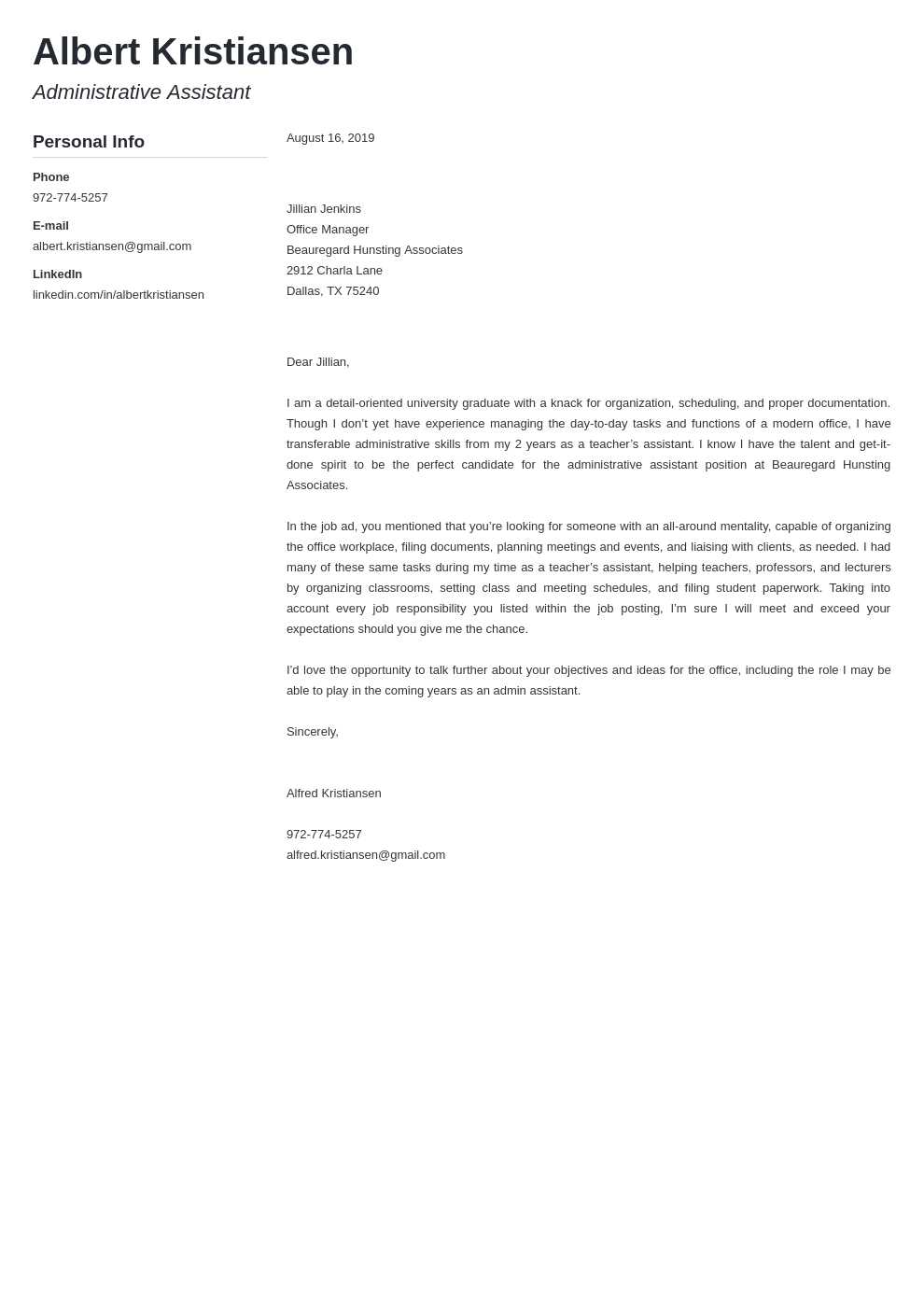 physician assistant cover letter template