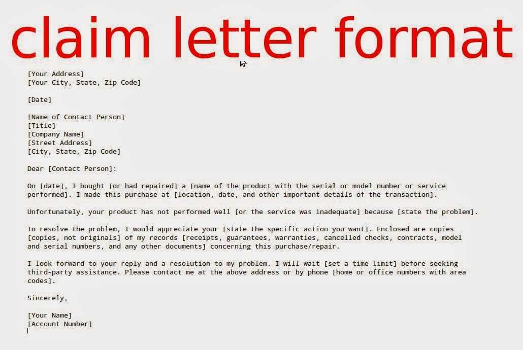 ppi claim letter template