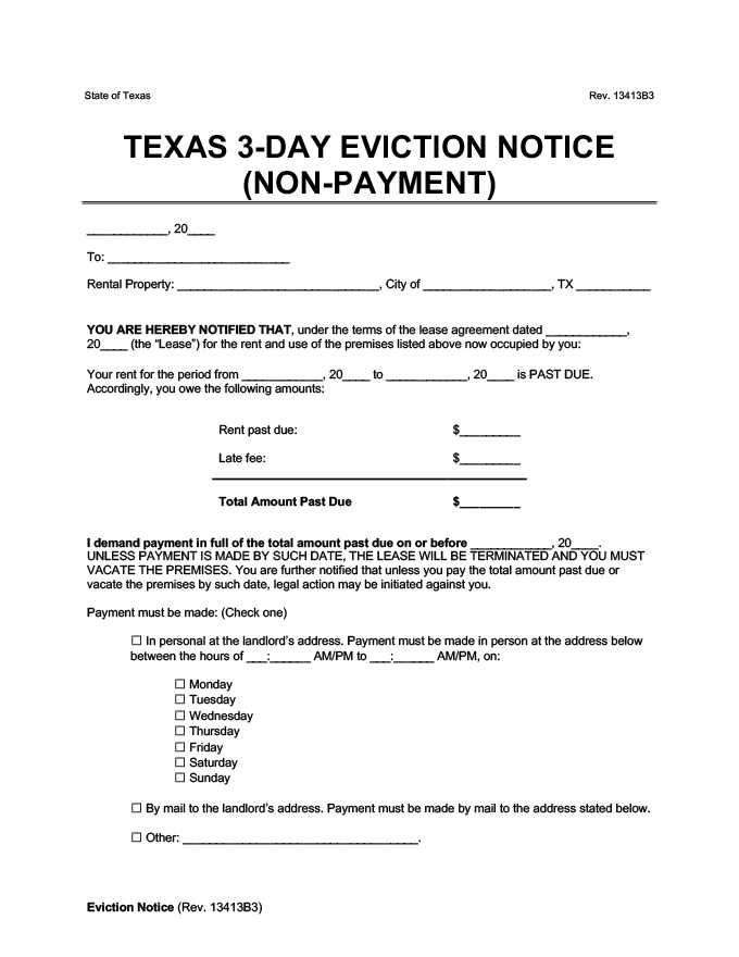 pre lien notice letter texas template