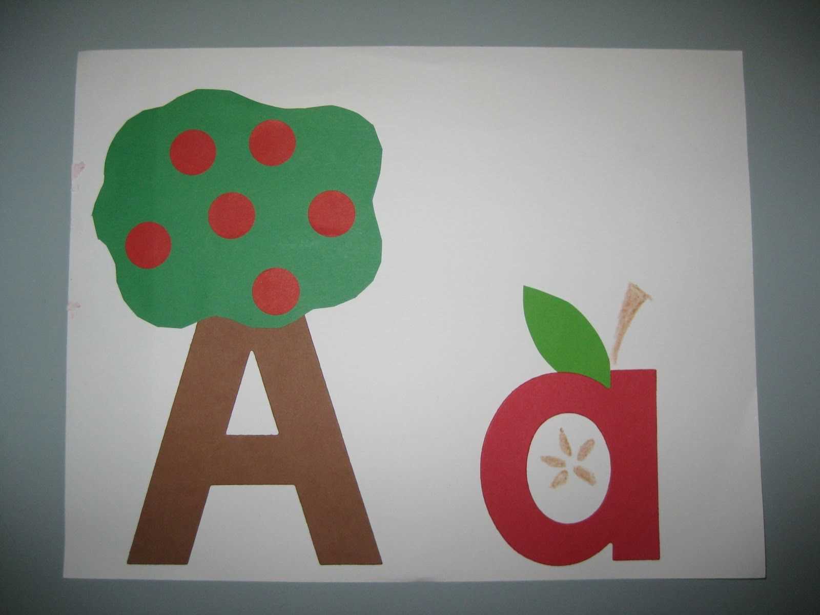 preschool letter a template
