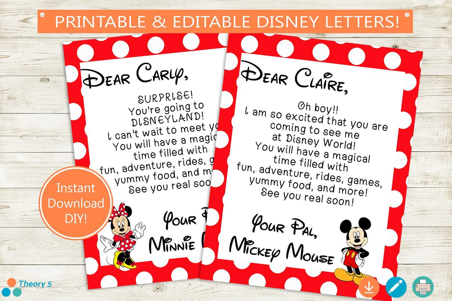 printable disney letter template