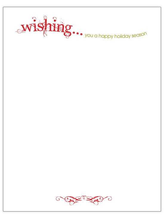 printable holiday letter templates