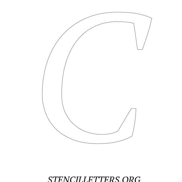 printable letter c template