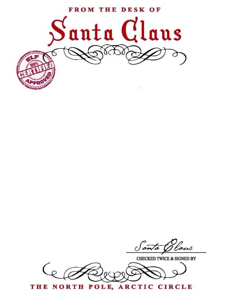 printable letter from santa template free
