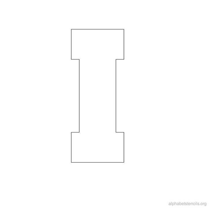 printable letter i template