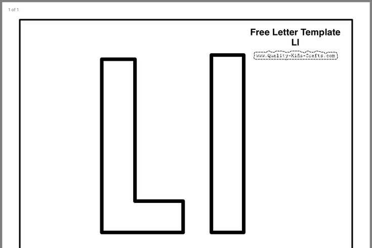 printable letter i template