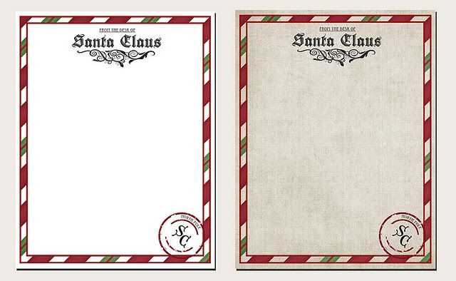 printable letter template from santa