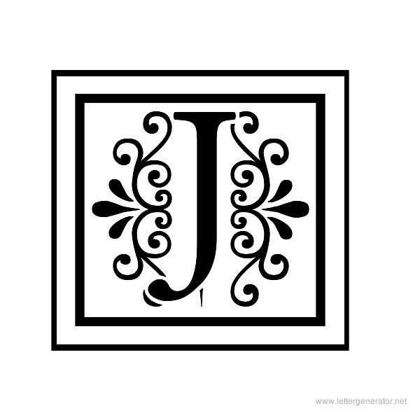 printable monogram letter template
